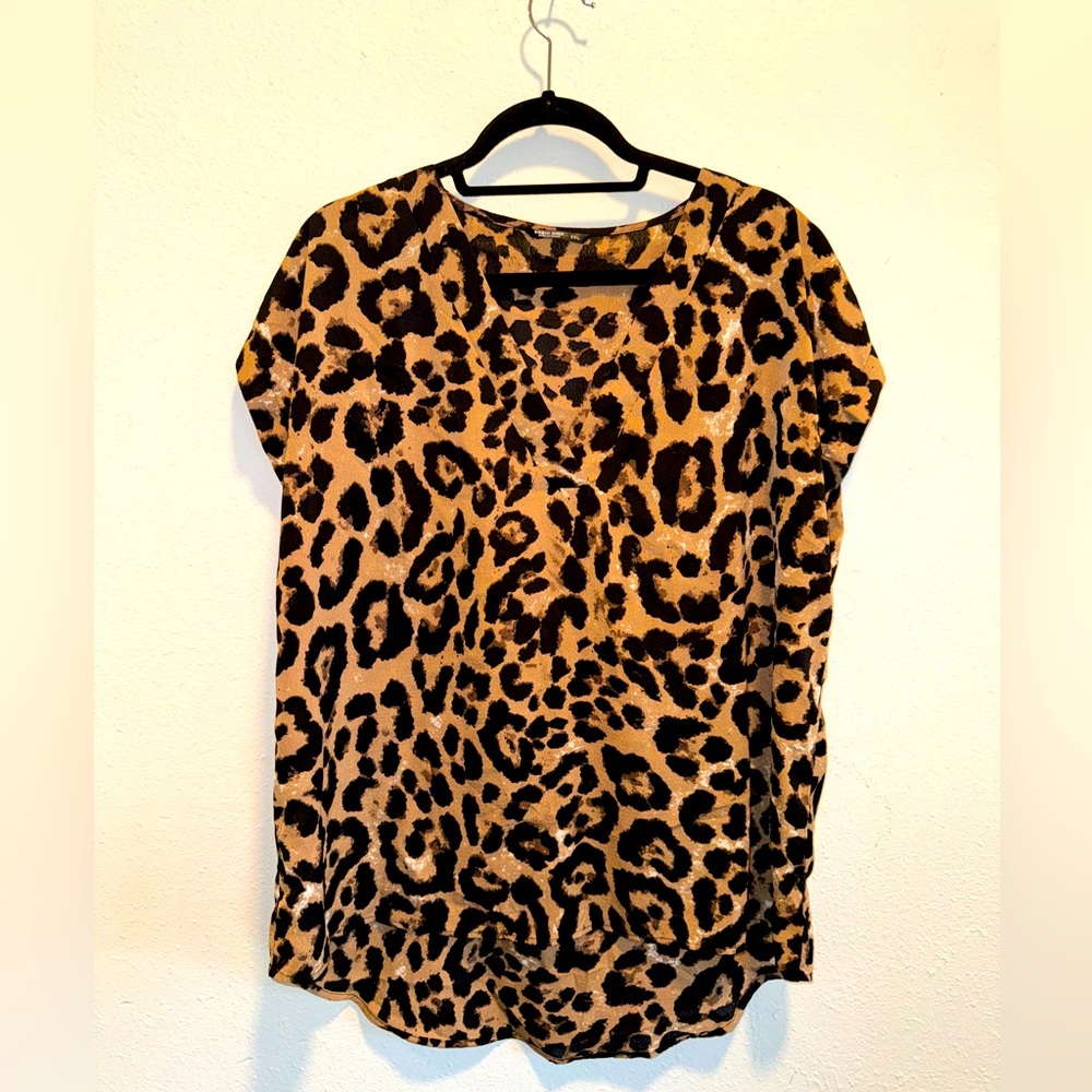 SHEIN Animal Print Blouse
